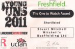 Young Uns 2011 - One -To Watch Finalist Award